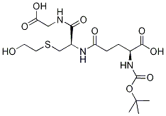 S-(2-Hydroxyethyl)-N-tert-butyloxycarbonyl Glutathione-d4 Structure