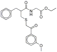 N-[2-[[[2-(3-Methoxyphenyl)-2-oxoethyl]thio]Methyl]-1-oxo-3-phenylpropyl]glycine DicyclohexylaMine Ethyl Ester Structure
