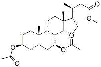 (3α,5β,7β)-3,7-Bis(acetyloxy)-24-norcholan-23-oic-d5 Acid Methyl Ester Structure