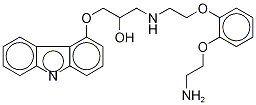 N-(9H-carbazol-4-yloxy)propan-2-ol)-1,2-Bis(2-aMinoethoxy)benzene Structure