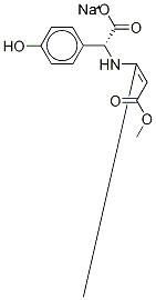 (αR)-4-Hydroxy-α-[((1Z)-3-methoxy-1-methyl-3-oxo-1-propen-1-yl)amino]-benzeneacetic-d4 Acid, , 结构式