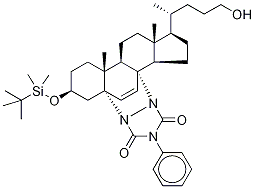 5α,8α-[N,N-(4-Phenylurazole)]-3-O-tert-butyldimethylsilyl-chol-6-en-3β,24-diol, , 结构式
