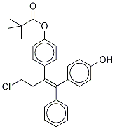 4,4'-[1-(2-Chloroethyl)-2-phenyl-1,2-ethenediyl]-4-O-pivaloyl-bisphenol Structure