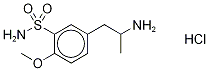 3-(4'-METHOXY-3'-SULFONAMIDOPHENYL)-2-PROPYLAMINE-METHYL-D3, HYDROCHLORIDE 化学構造式