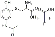 3-Cysteinylacetaminophen-D5 (major), Trifluoroacetic Acid Salt Structure