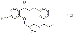 4-Hydroxy Propafenone-d5 Hydrochloride Structure