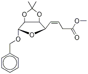 Methyl Benzyl 2,3-O-Isopropylidene-α-D-manno-hept-5-enofuranoside Struktur