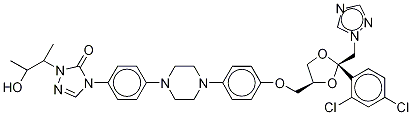 Hydroxy Itraconazole-d8 Structure