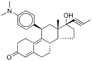 Mifepristone-d3, , 结构式
