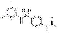 N-Acetyl Sulfamethazine-d4 Struktur
