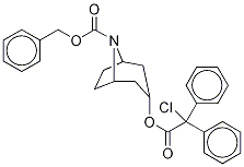 N-Desmethyl N-Benzyloxycarbonyltropan-3a-yl-(2-chloro-2,2-diphenyl)acetate Structure