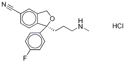 S-Desmethyl Citalopram Hydrochloride Structure