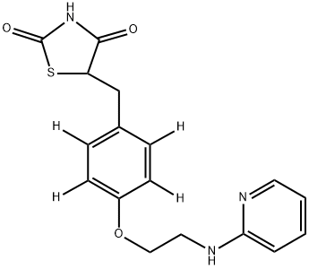N-去甲罗格列酮D4, 1215407-67-2, 结构式