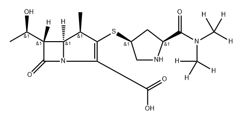 Meropenem-d6 Struktur