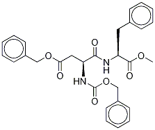N-Benzyloxycarbonyl-O-benzoyl Aspartame-d5 Structure