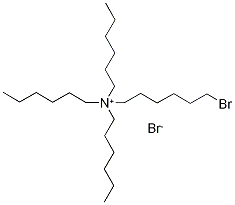 6-Bromo-(trihexylammonium)hexyl Bromide Structure