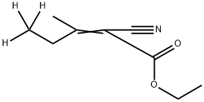 (E/Z)-2-Cyano-3-methyl-2-pentenoic Acid Ethyl Ester-d3 Struktur