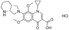 6,8-Dimethoxy Moxifloxacin Hydrochloride Structure