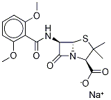 Methicillin-d6 Sodium Struktur
