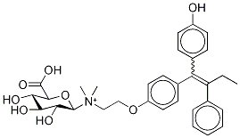 4-Hydroxy Tamoxifen N-β-D-Glucuronide
(E/Z-Mixture) Structure