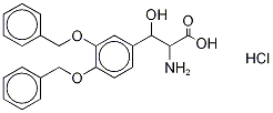 3,4-Di-O-benzyl Droxidopa-13C2,15N Hydrochloride
(Mixture of DiastereoMers) Structure