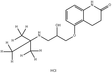カルテオロール-D9塩酸塩 化学構造式