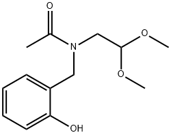 N-Acetyl-N-(2,2-diMethoxyethyl)-2'-hydroxybenzylaMine Struktur
