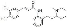 (2E)-N-[2-[2-(1-Methyl-2-piperidinyl)ethyl]phenyl]-3-(4-hydroxy-3-Methoxyphenyl)-2-propenaMide 化学構造式
