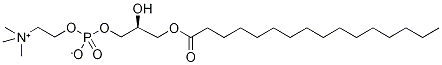 1-PalMitoyl-sn-glycero-3-phosphocholine-d9 Struktur