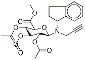 Rasagiline tri-O-Acetyl-N-β-D-glucuronide Methyl Ester Struktur