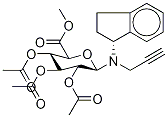 Rasagiline tri-O-Acetyl-N-β-D-glucuronide Methyl Ester Structure