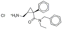rac N-Desethyl N-Benzyl Milnacipran Chloride 结构式