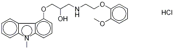 N-Methyl Carvedilol Hydrochloride Structure