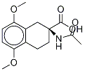 2-(アセチルアミノ)-1,2,3,4-テトラヒドロ-5,8-ジメトキシ-2-ナフタレンカルボン酸-13C 化学構造式