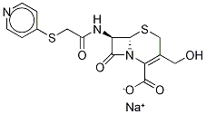 Deacetylcephapirin-d6 SodiuM Salt Structure
