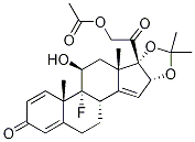 14,15-Dehydro 21-Acetyloxy TriaMcinolone Acetonide, , 结构式