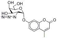 4-Methyl-7-[[2-(azido)-2-deoxy-α-D-galactopyranosyl]oxy]-2H-1-benzopyran-2-one Structure