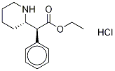 (αR,2S)-α-Phenyl-2-piperidineacetic Acid Ethyl Ester Hydrochloride Struktur