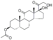 3β,17,21-Trihydroxy-5β-pregnan-
11,20-dione 3-Acetate Structure
