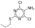 4,6-Dichloro-2-(propylthio)pyrimidin-5-amine-d7 Structure
