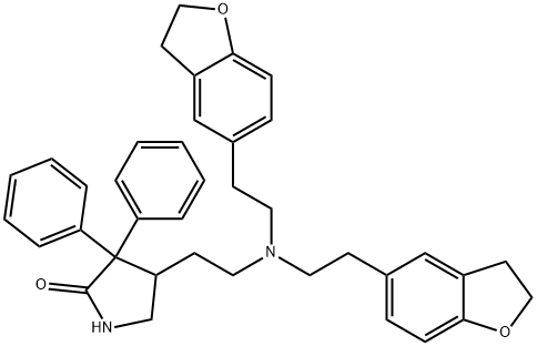 1797983-04-0 4-[2-di-[2-(2,3-Dihydrobenzofuran-4-yl)ethyl]aminoethyl)-3,3-diphenylpyrolidine-2-one