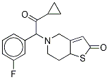 m-Fluoro Prasugrel Thiolactone
(Mixture of Diastereomers) 化学構造式