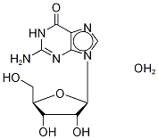 Guanosine-1',2',3',4',5'-13C5 Monohydrate Struktur