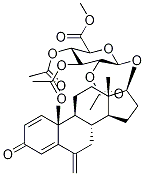 17β-Hydroxy Exemestane 17-O-[2,3,4-Tri-O-acetyl-β-D-Glucuronide Methyl Ester] Structure