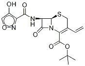 (6R,7R)-7-(4-Hydroxyisoxazole-3-carboxamido)-8-oxo-3-vinyl-5-thia-1-azabicyclo[4.2.0]oct-2-ene-2-carboxylic Acid tert-Butyl Ester Structure