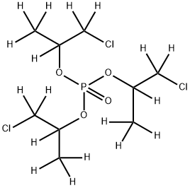 Tris(1-chloro-2-propyl) Phosphate-d18 Structure