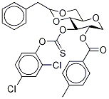 1,5-ANHYDRO-4,6-O-BENZYLIDENE-3-O-[2,4-DICHLOROPHENYL]THIOCARBONYLOXY-2-O-P-TOLUOYL-D-GLUCITOL