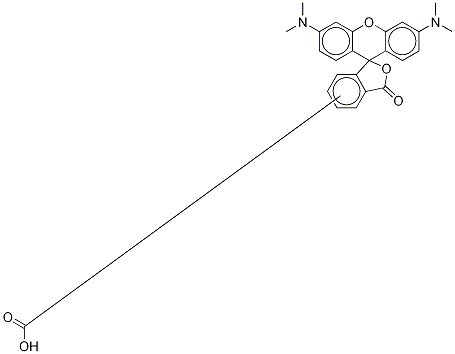 5(6)-TETRAMETHYLRHODAMINECARBOXYLIC ACID Structure