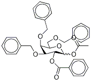 1-O-Acetyl-2-O-benzoyl-3,4,6-O-tribenzyl-D-galactopyranoside Structure