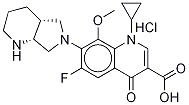 rac cis Moxifloxacin-D4, Hydrochloride Struktur